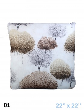 INKY TREES PRINT CUSHION & FILLER